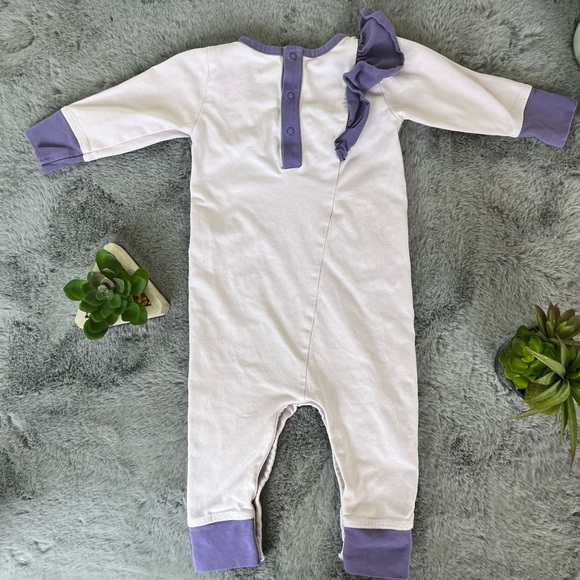 Monica + Andy Purple Baby Ruffle Romper - 6-9M - Picture 3 of 6